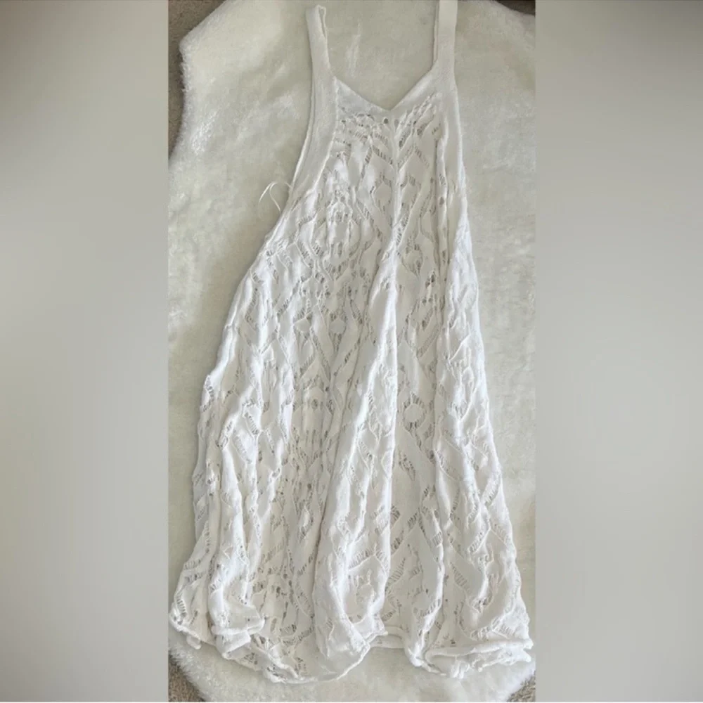 Free People Bianca Fauxchet Midi Beach Dress Coverup - Picture 12 of 15